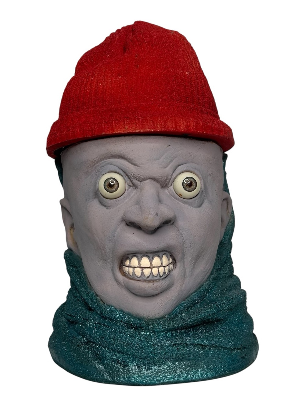 Halloween Frozen Head Ice Bucket or Candy Bowl Lightweight Foam Rare Creepy
